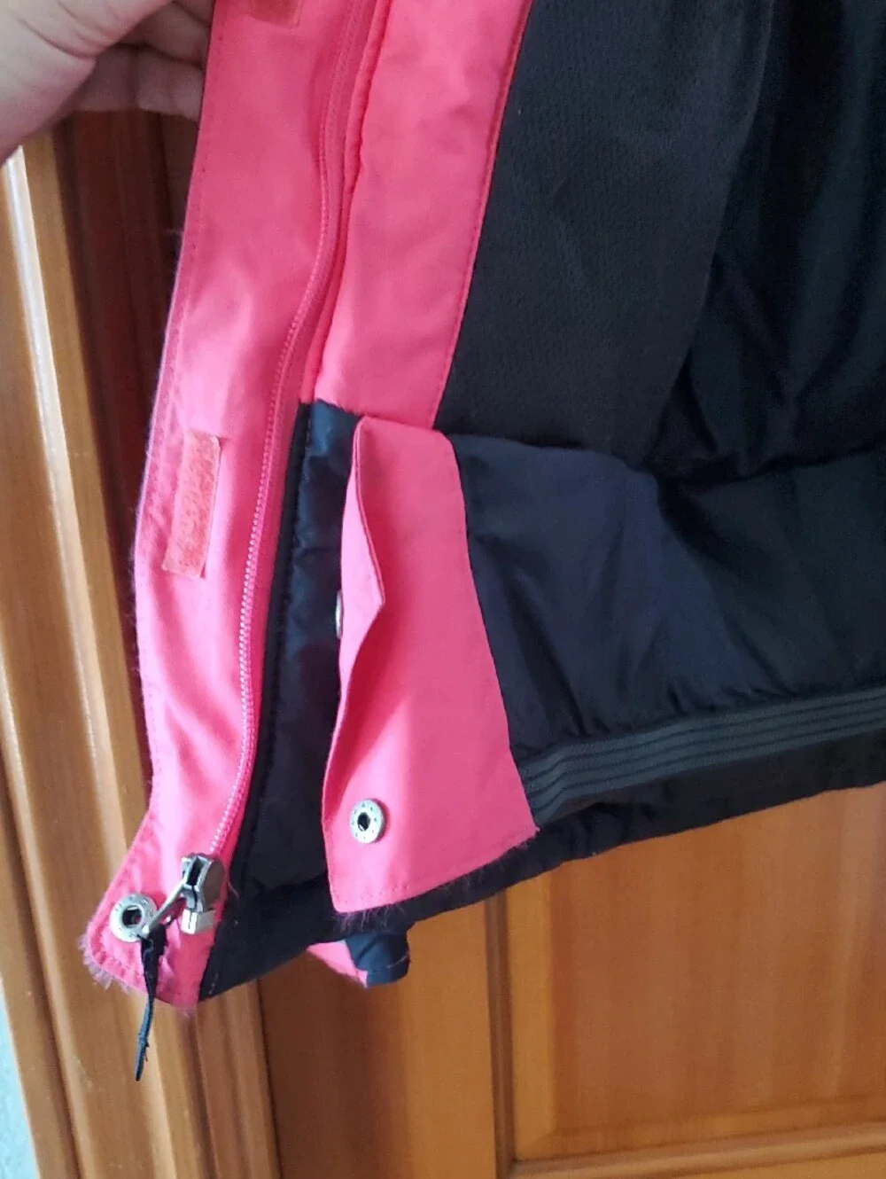 Columbia Pink and Black Kids Hooded Puffer Jacket Size 10-12